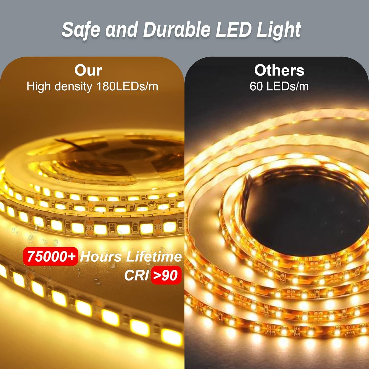 KAEVION 2 feet Frameless Round Wall Mirror with Adjustable 3 LED Light - White/Warm/Natural | Anti-Fog Dimmable Lights Makeup Mirror | Home Décor Wall Hanging Mirror- Circular Shape