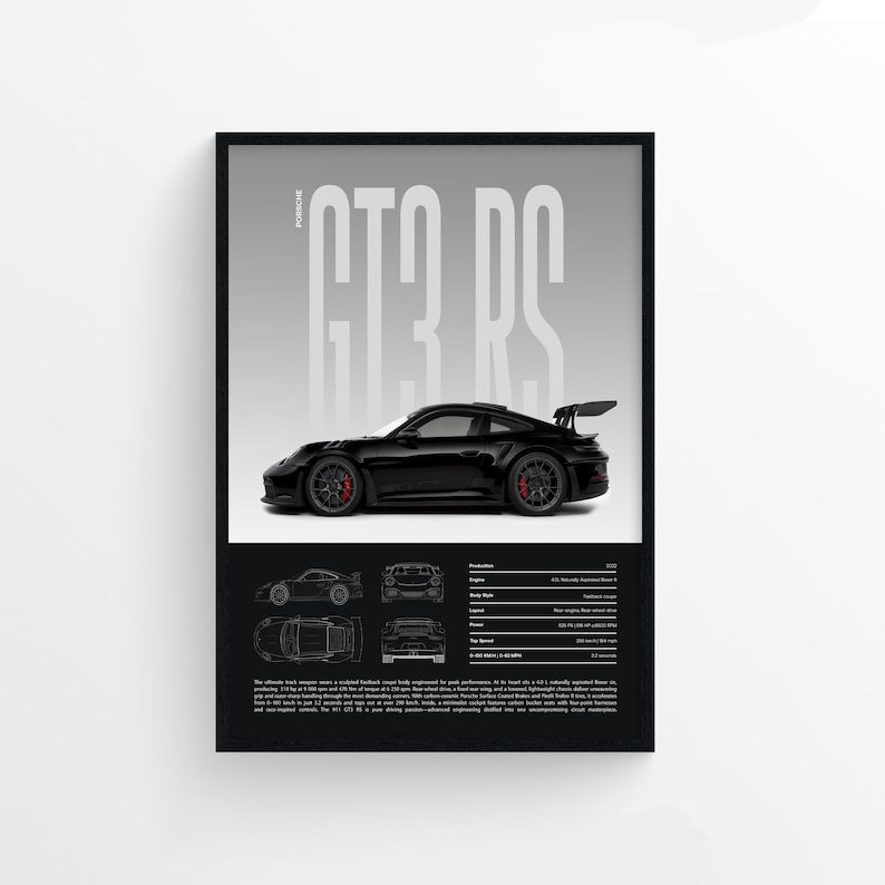 Kaevion Rich & Royal Matte Wall Art | Interior Home Decor Car Paintings | Gift for Gamers, Car Lovers & Explorers