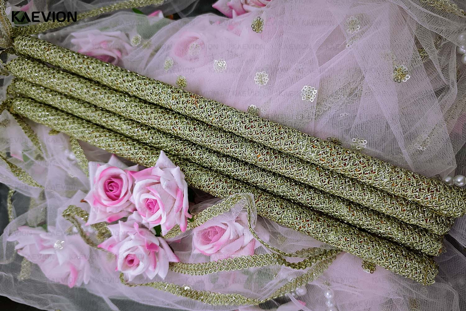 Kaevion Pastel Flower Bridal Canopy | Modern Wedding Entry Decorative Garland | Dulhan Ke Liye Phoolon Ki Chadar | Gift for Bride/Dulhan/Best Friend/Dear One’s- 2 Meter