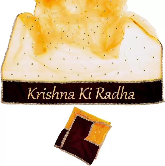 KAEVION Bridal Entry Fashionable Customized Name Net Dupatta/Chunni - (Only Dupatta)