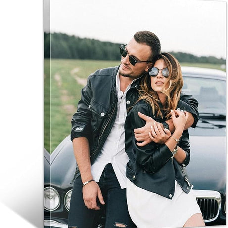 KAEVION Custom Photo Canvas Print Frame - Personalized Wall Art from Your Photos - Ready to Hang Canvas Picture Frame for Home Decor, Wedding, Anniversary, Gifts