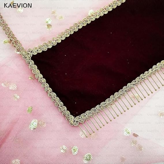 Kaevion Wedding Dupatta | Entry Dupatta with Text | Custom Name Dupatta for Children, Kid’s, 6-8 years Old Baby-Light Pink