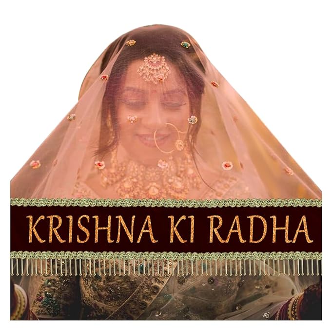 KAEVION 2.5 Meters Net Personalized Chunni for Wedding Day | Customized Name Bridal Dupatta for Marriage, Special Occasion