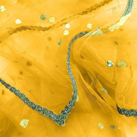 KAEVION Bridal Entry Fashionable Customized Name Net Dupatta/Chunni - (Only Dupatta)