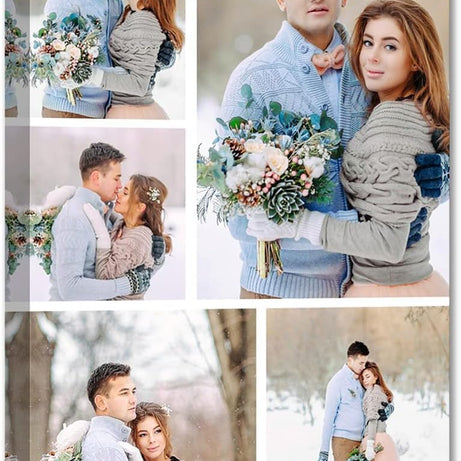 KAEVION Custom Photo Canvas Print Frame - Personalized Wall Art from Your Photos - Ready to Hang Canvas Picture Frame for Home Decor, Wedding, Anniversary, Gifts