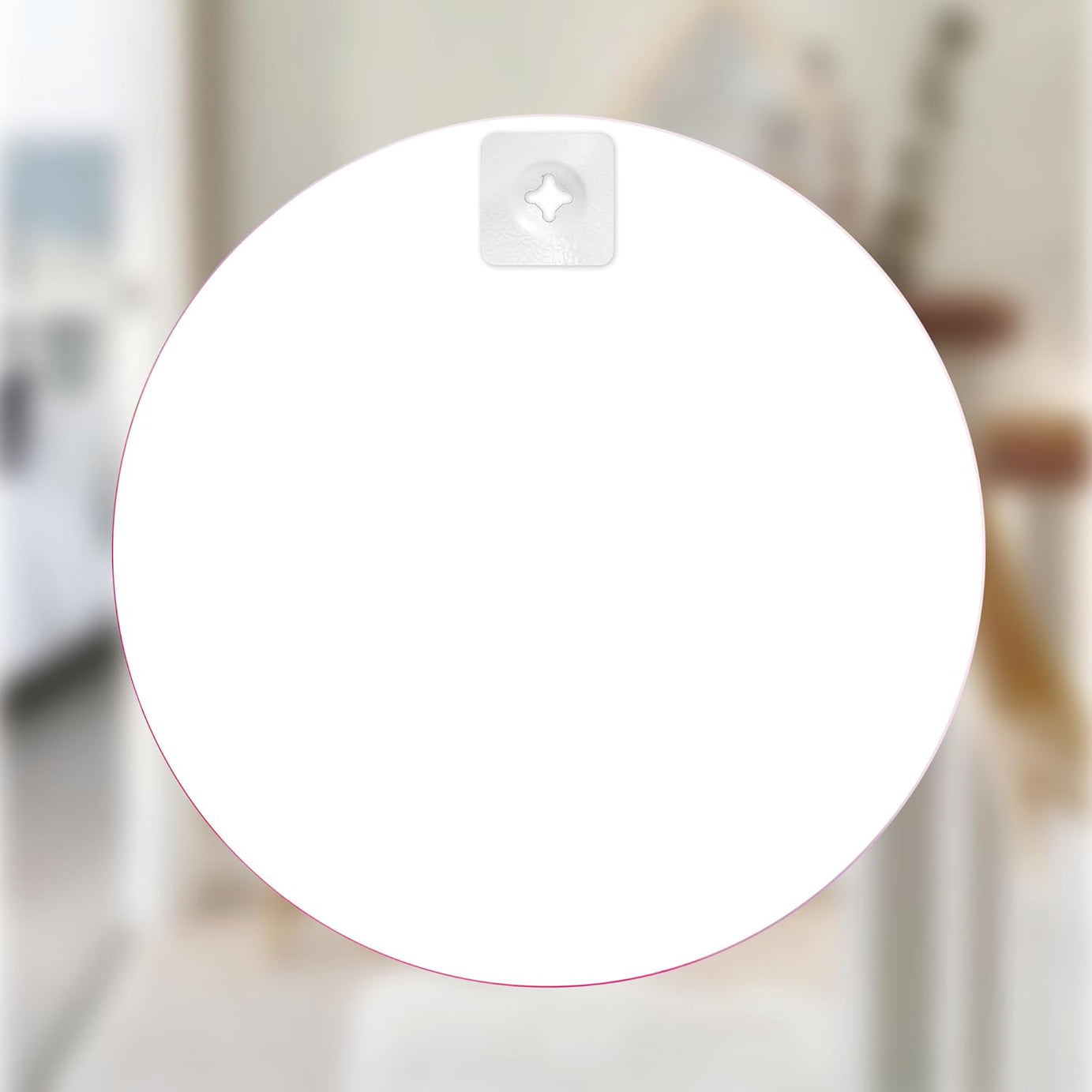 KAEVION Home Décor Customized/Personalized Clear Acrylic Wall Hanging Frameless Round Picture Photo/Poster Frame| Photo Frame Wall mounted For Gift, Anniversary, Birthday, (10" X 10" X 3 mm)