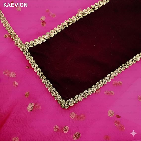 Kaevion Masi Ki Shadi Dupatta/Bua Ki Shadi Chunni/Didi Ki Shadi Odhni/ Beautiful Entry Dupatta for Kid’s-Magenta