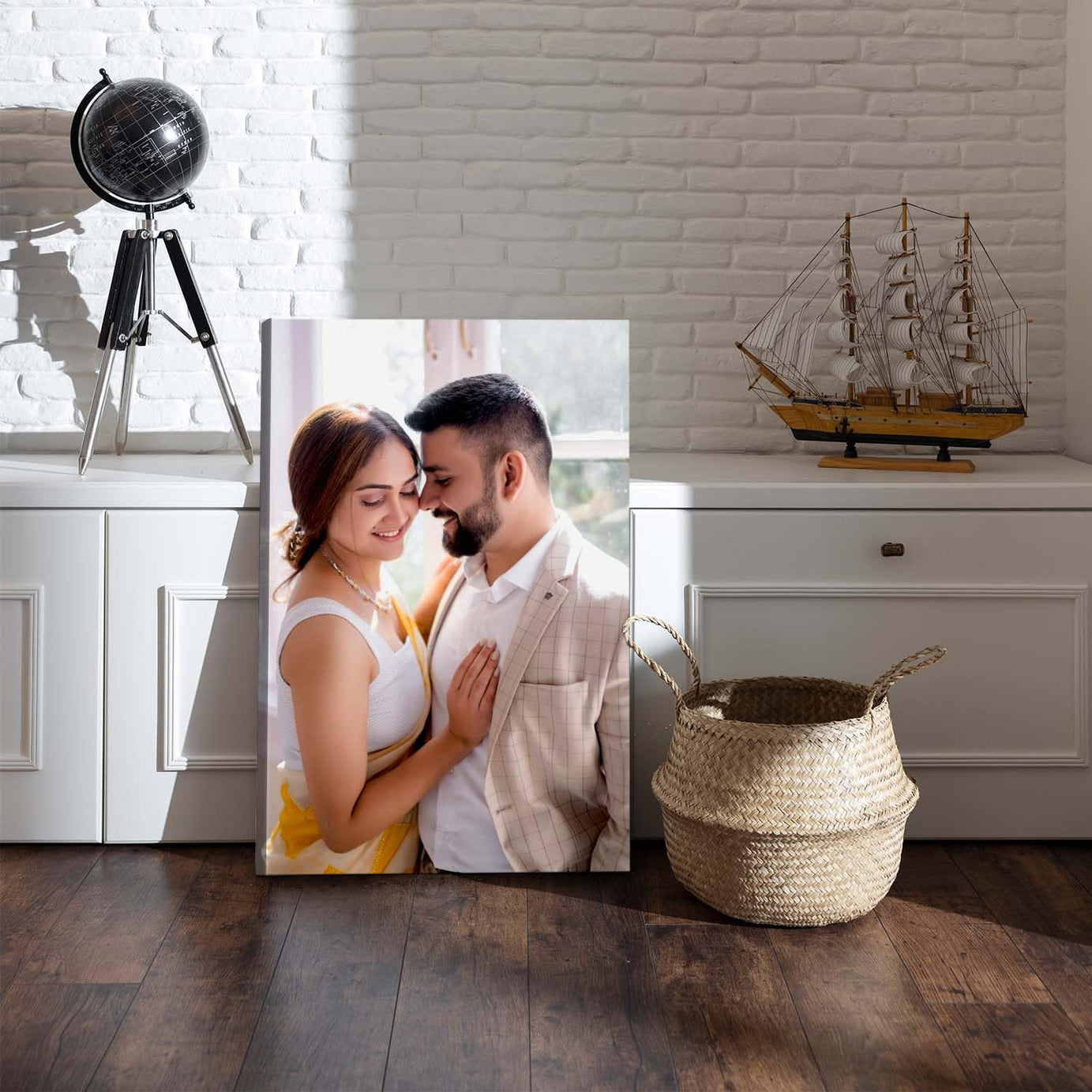 KAEVION Design Custom Canvas Prints with Your Photos, Personalized Picture to Canvas Wall Art Prints for Family, Wedding, Groom Bride Function, Anniversary, Custom Canvas Gift