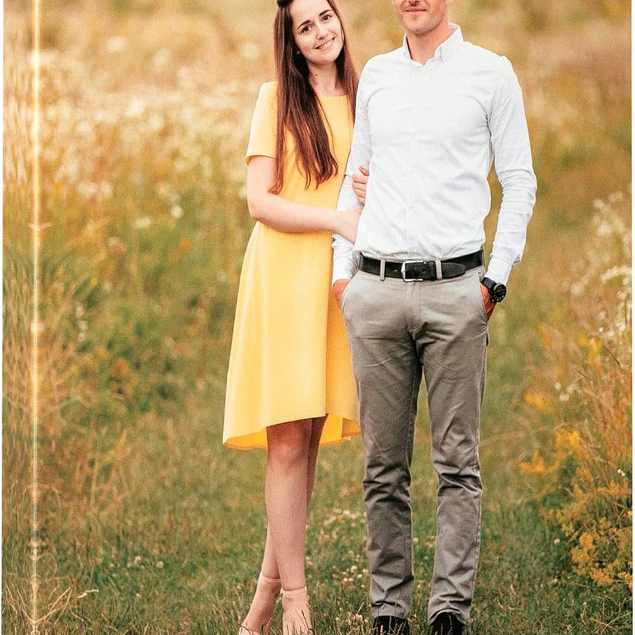 KAEVION Custom Photo Canvas Print Frame - Personalized Wall Art from Your Photos - Ready to Hang Canvas Picture Frame for Home Decor, Wedding, Anniversary, Gifts