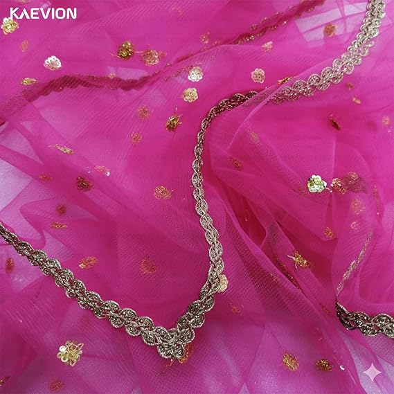 Kaevion Masi Ki Shadi Dupatta/Bua Ki Shadi Chunni/Didi Ki Shadi Odhni/ Beautiful Entry Dupatta for Kid’s-Magenta