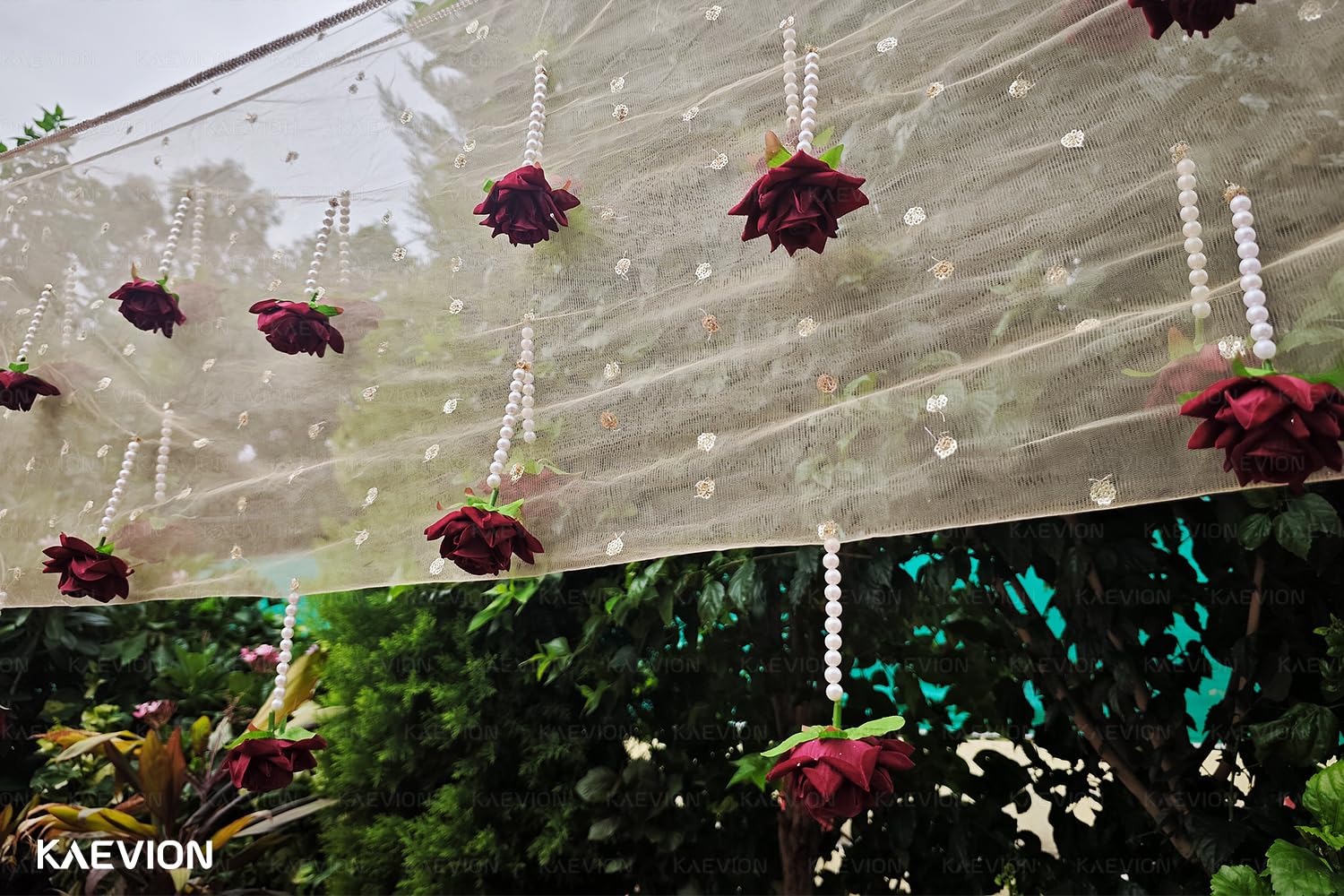 Kaevion Modern Bridal Entry Decor | Ethnic Wear Chunni & Dupattas Best for Gifting, Bride’s Surprise, Gift for Dulhan- 2 Meter