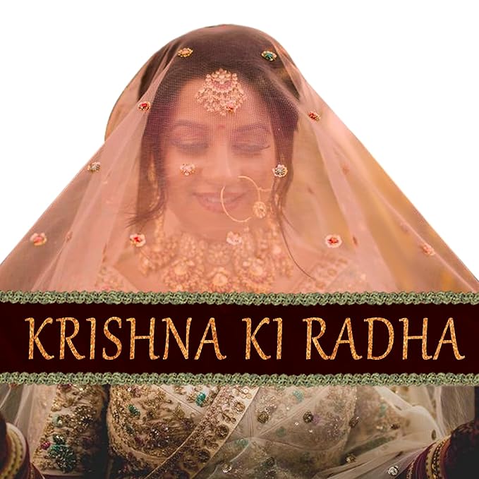 KAEVION Traditional Handmade Bridal Net Dupatta Customized Grooms Name Print Chunni | Ghunghat for Bride Entry (dupatta only)