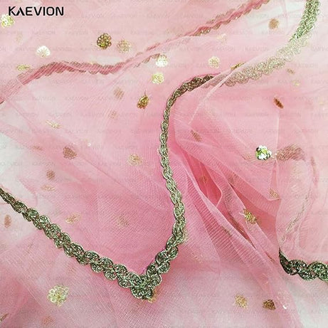 Kaevion Masi Ki Shadi Dupatta/Bua Ki Shadi Chunni/Didi Ki Shadi Odhni/ Beautiful Entry Dupatta for Kid’s-Light Pink
