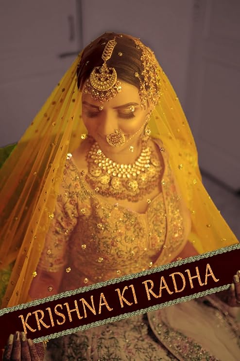 KAEVION Bridal Entry Fashionable Customized Name Net Dupatta/Chunni - (Only Dupatta)