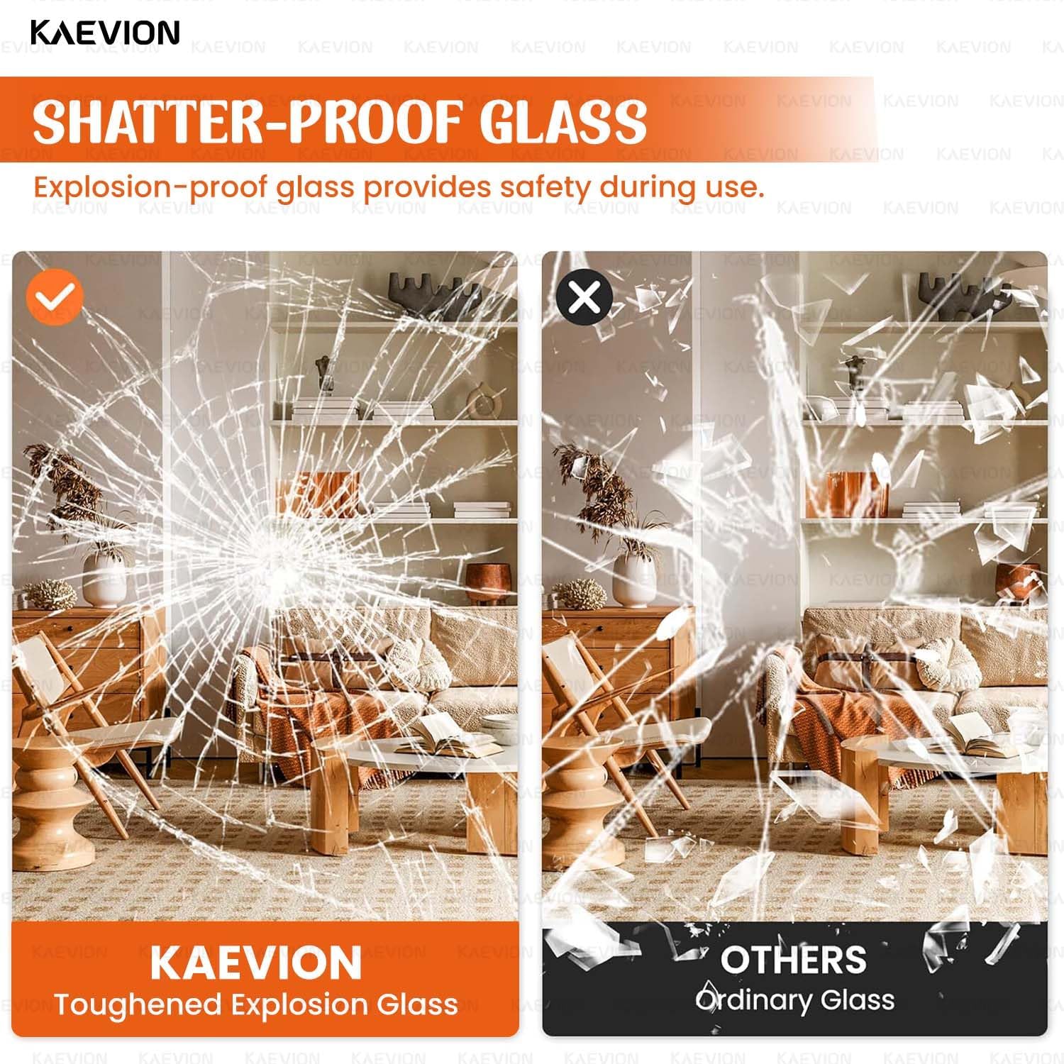 KAEVION Wall Full Length Mirror, Standing Mirror Full Body, Large Floor for Wall Door Bedroom Bathroom Living Room