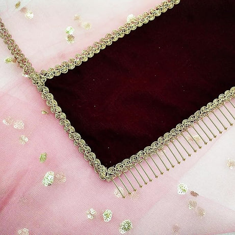 KAEVION 2.5 Meters Customized Dulhan Entry Net Dupatta with Groom name| Personalized  Name Bridal Chunari for Wedding Reception, Engagement, Anniversary