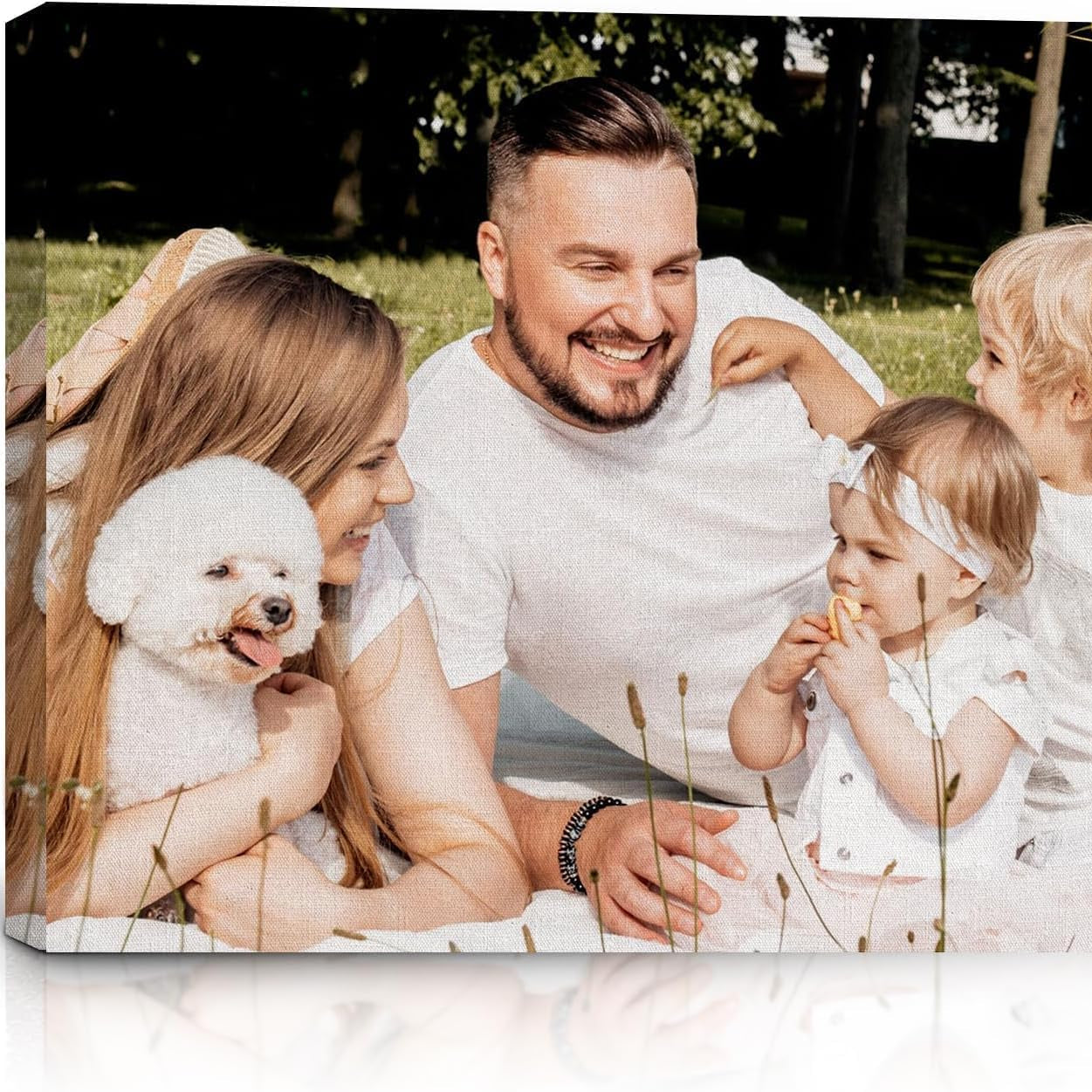 KAEVION Custom Photo Canvas Print Frame - Personalized Wall Art from Your Photos - Ready to Hang Canvas Picture Frame for Home Decor, Wedding, Anniversary, Gifts