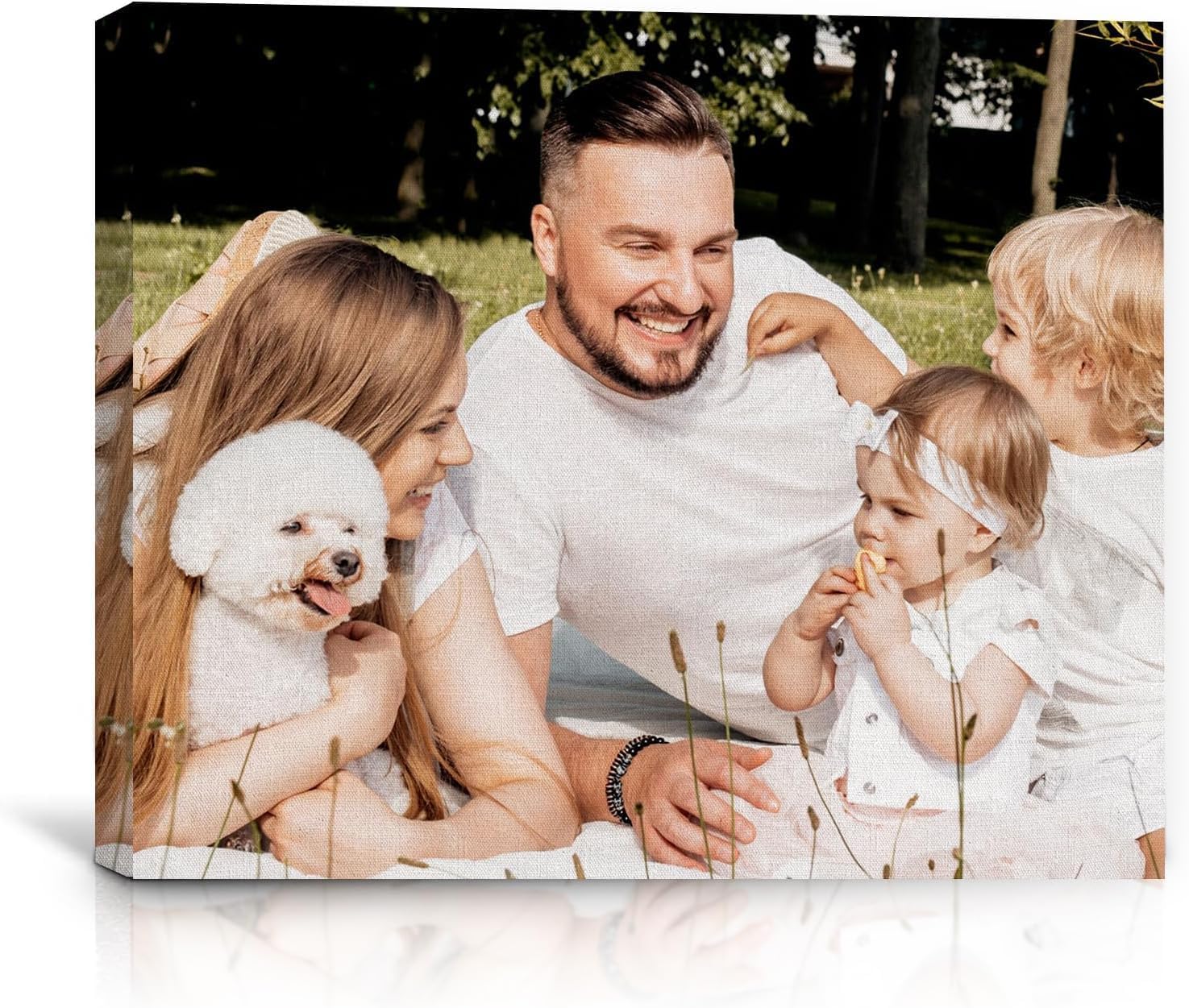 KAEVION Custom Photo Canvas Print Frame - Personalized Wall Art from Your Photos - Ready to Hang Canvas Picture Frame for Home Decor, Wedding, Anniversary, Gifts