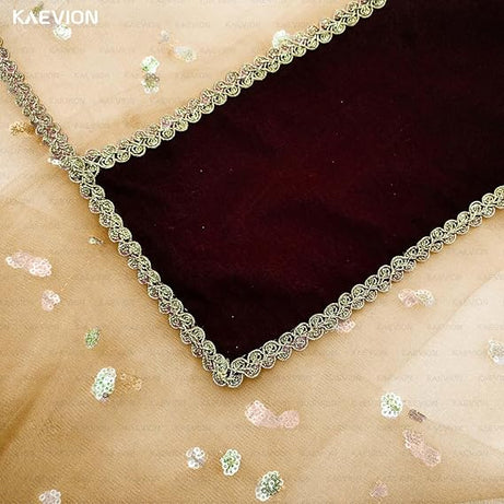 Kaevion Masi Ki Shadi Dupatta/Bua Ki Shadi Chunni/Didi Ki Shadi Odhni/ Beautiful Entry Dupatta for Kid’s-Cream