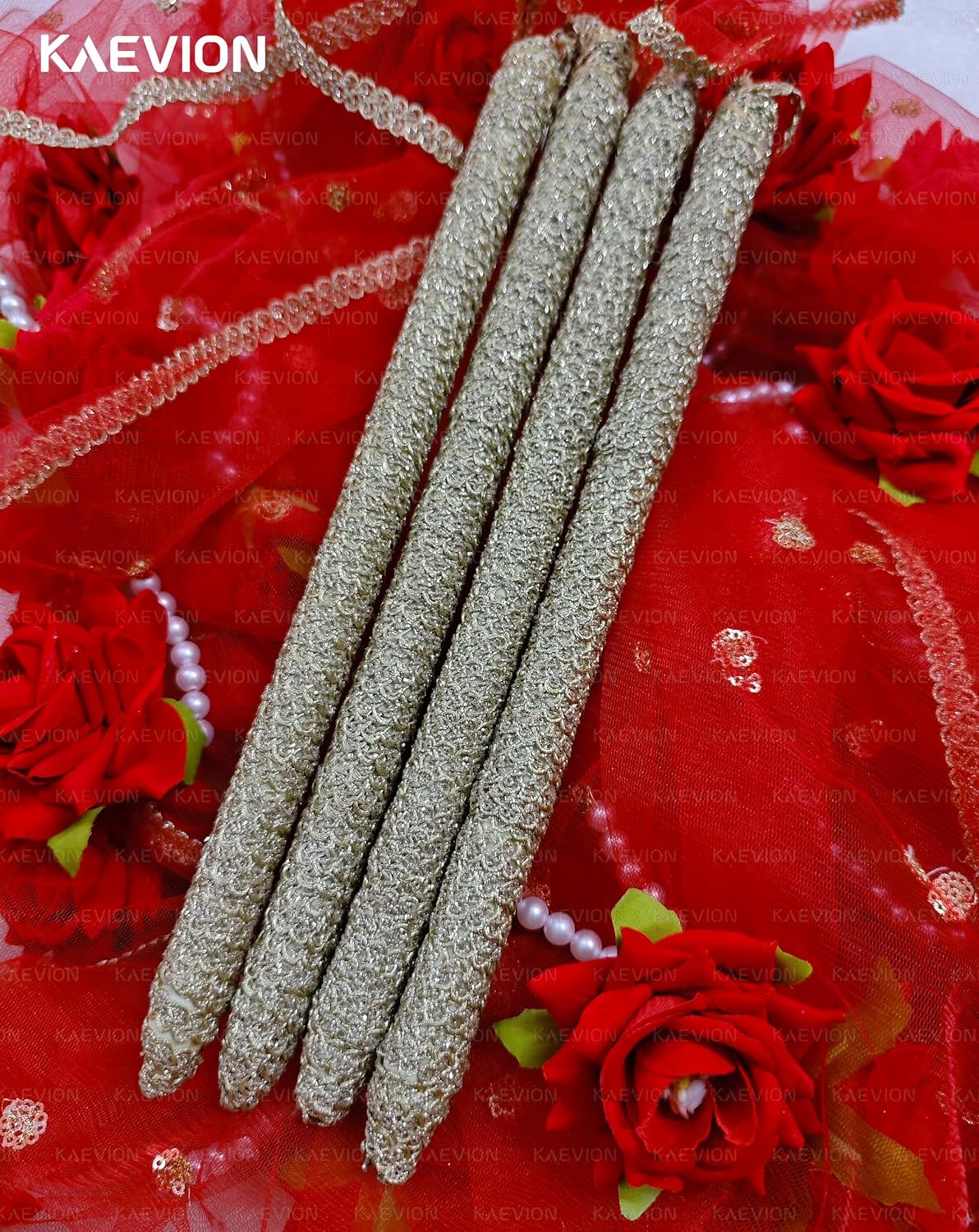 Kaevion Rose Flower Canopy | Bride Entry Chunni | Entrance Decoration Accessory for Marriage Ceremony