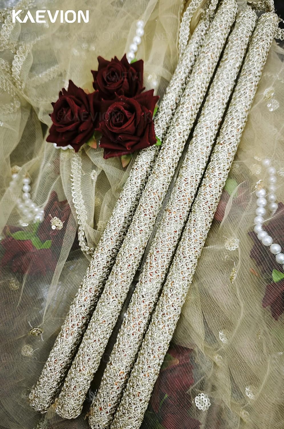 Kaevion Modern Bridal Entry Decor | Ethnic Wear Chunni & Dupattas Best for Gifting, Bride’s Surprise, Gift for Dulhan- 2 Meter