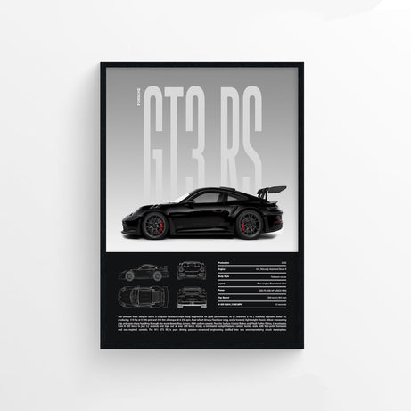 Kaevion Rich & Royal Matte Wall Art | Interior Home Decor Car Paintings | Gift for Gamers, Car Lovers & Explorers