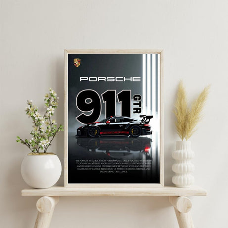 Kaevion Wall Artwork Frames, Porsche Car Wall Art, Automotive Companies Decor, Wall Decoration for Telecom Company, Gaming Setups