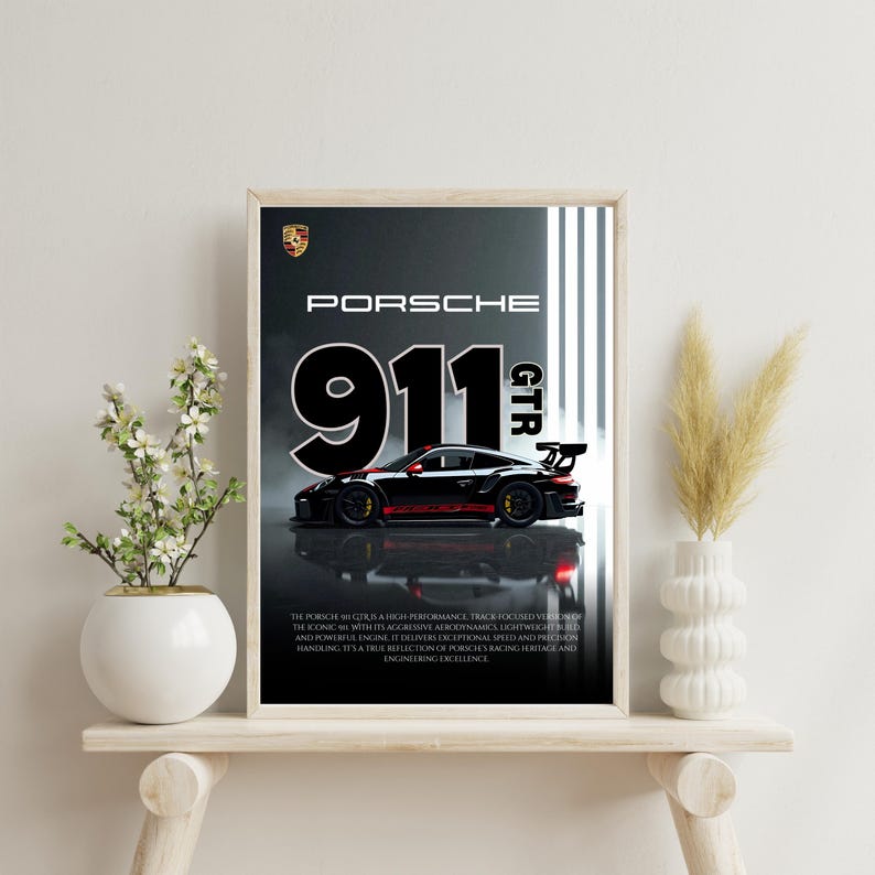 Kaevion Wall Artwork Frames, Porsche Car Wall Art, Automotive Companies Decor, Wall Decoration for Telecom Company, Gaming Setups