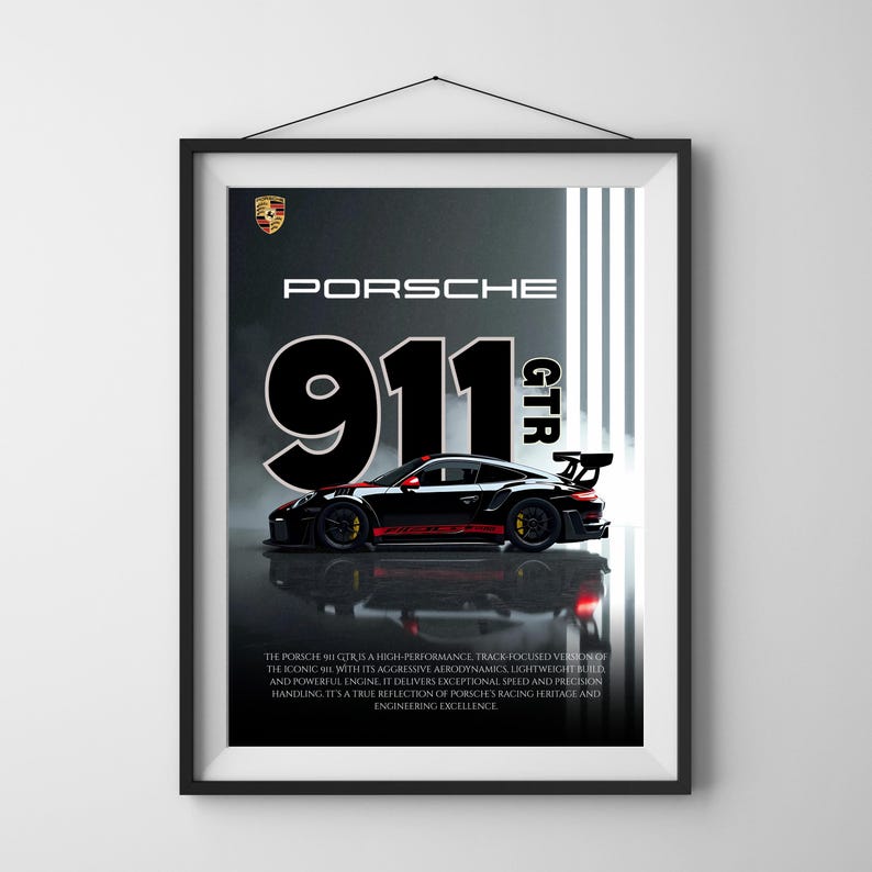 Kaevion Wall Artwork Frames, Porsche Car Wall Art, Automotive Companies Decor, Wall Decoration for Telecom Company, Gaming Setups
