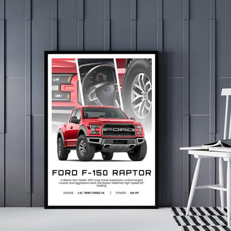 Kaevion Latest Racing Car Wall Art | Car Model Paintings | Wall Decoration Frames for Bedroom, Garage, Living Room, Hallways