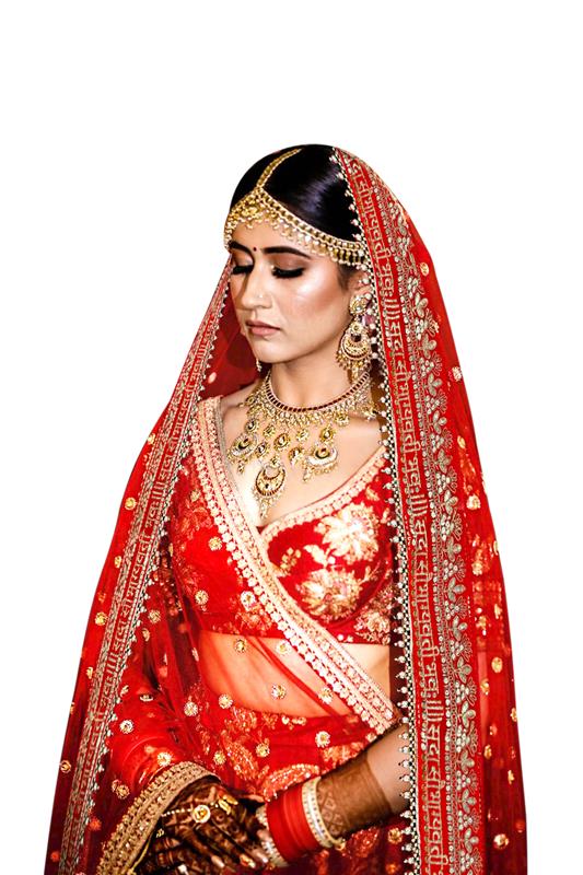 KAEVION 2.5M Net Sada Saubhagyawati Bhav Bridal Wedding Dupatta With Kiran lace | Bridal Women's Net Dupatta | Traditional Dulhan Entry Chunni | Designer Contrast Dupatta for Lehenga Saree