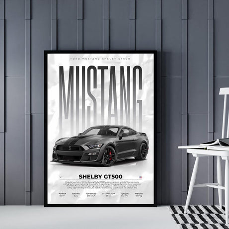 Kaevion Porsche 911 GT3 RS, GT-R R35, GT500, Matte Wall Poster Frames, Car Theme Frames, Hanging Aesthetic Poster for Home, Bedroom, Office