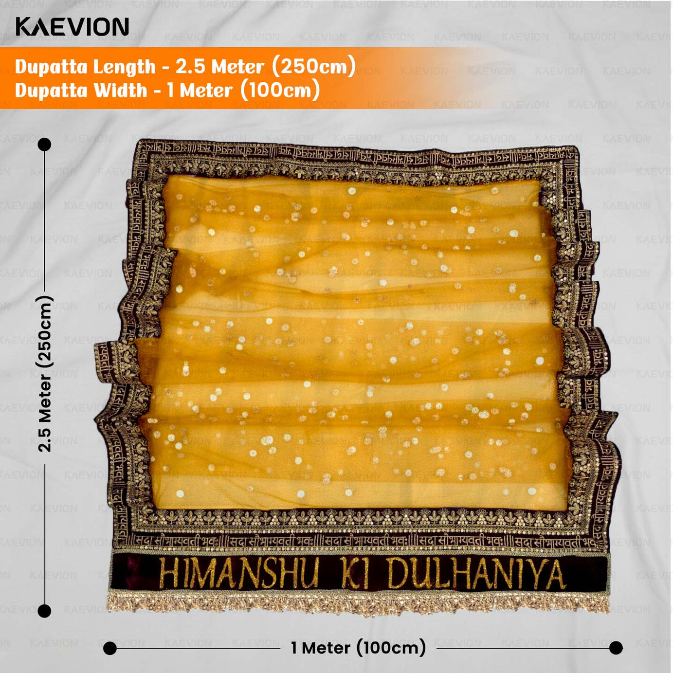KAEVION Elegant Bridal Entry Dupattas | Kid’s Entry Dupattas | Indian Bride Wedding Chunni’s