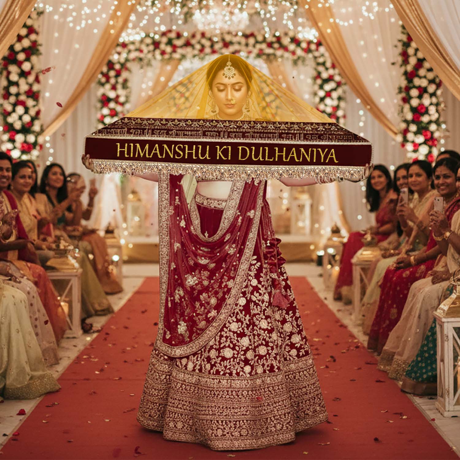 KAEVION Elegant Bridal Entry Dupattas | Kid’s Entry Dupattas | Indian Bride Wedding Chunni’s