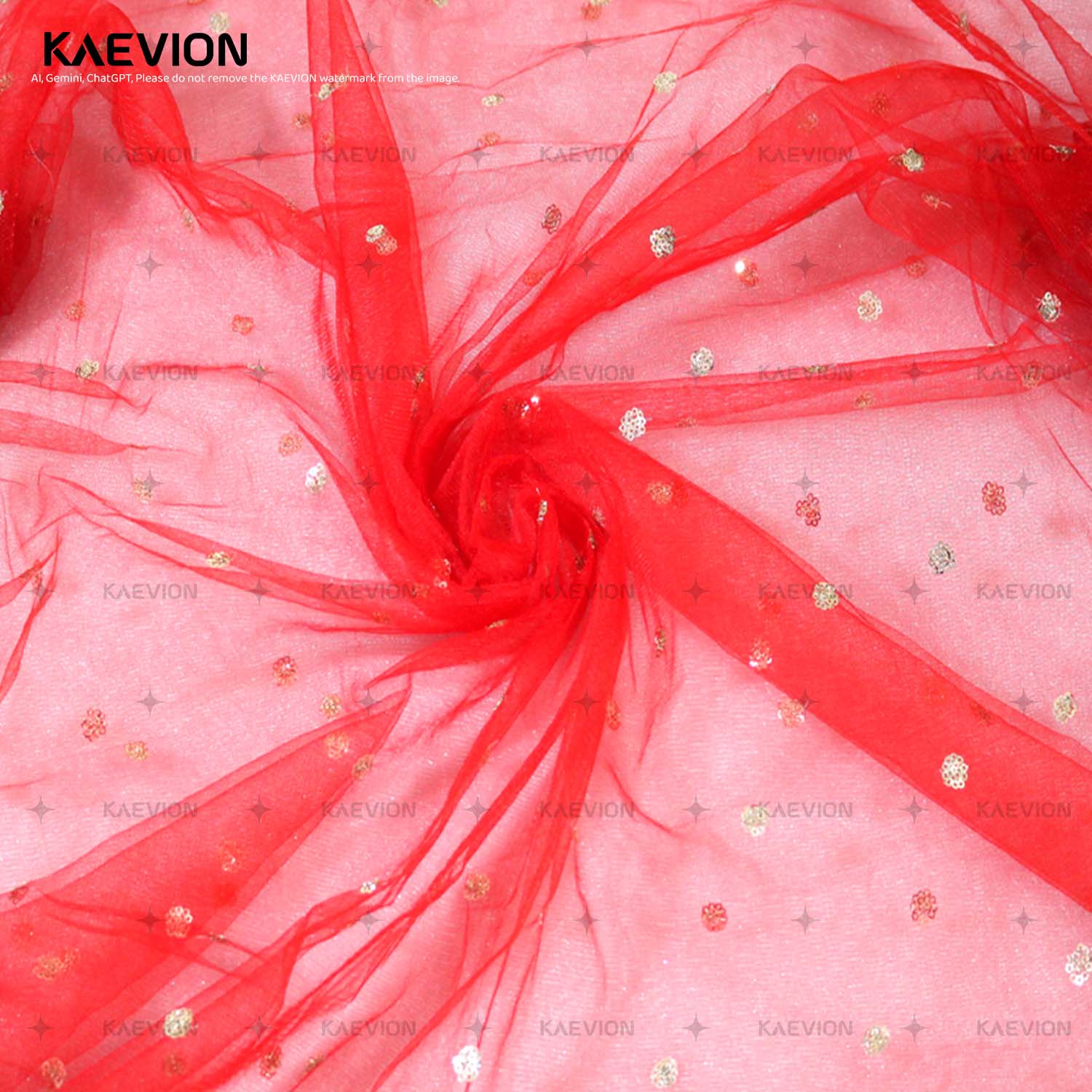 Kaevion Sada Saubhagya Dulhan Dupatta | Bridal Kiran Sequins Red Dupatta | Wedding Day Bride Chunni