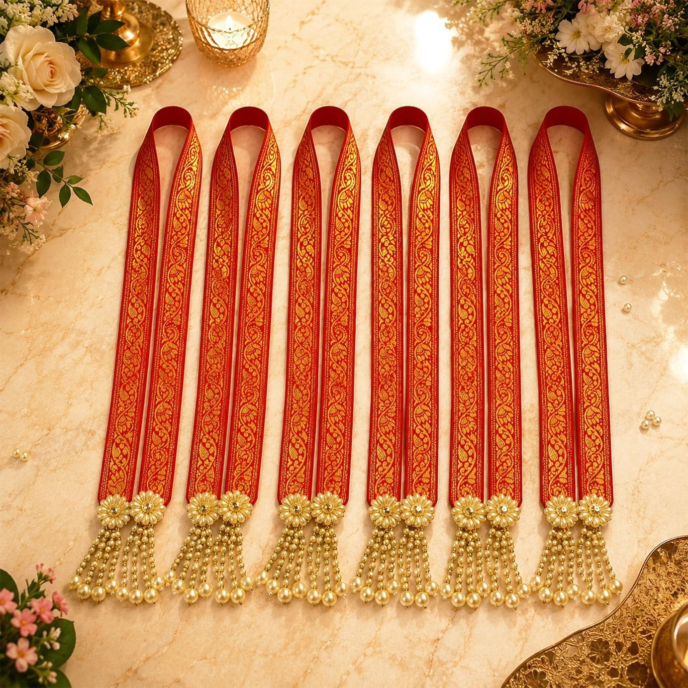 KAEVION Traditional Swagat Mala For Wedding Welcome Designer Baraatai Welcome Garland.