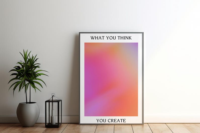 KAEVION Manifestation Positive Affirmations Wall Art Frames, Motivational Wall Hangings, Modern Wall Decorative Accessories, Positive Posters for Wall Decorations, Home, Office, Study Room, Library, Music Room, Studio - Set of 3