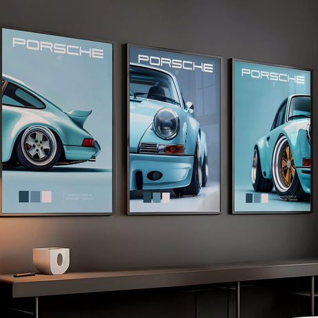 Kaevion Poster for wall, Wall Frame Supercar Paintings for Racers, Matte Car Wall Poster, Gift for Boys & Men’s, Wall Decor for Garage